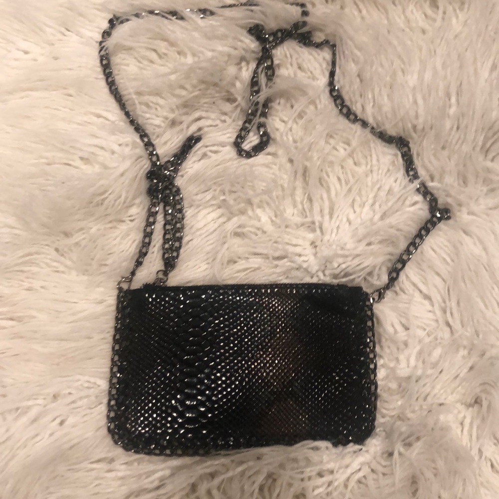 NWOT FAUX SNAKESKIN CROSSBODY/ CLUTCH PURSE